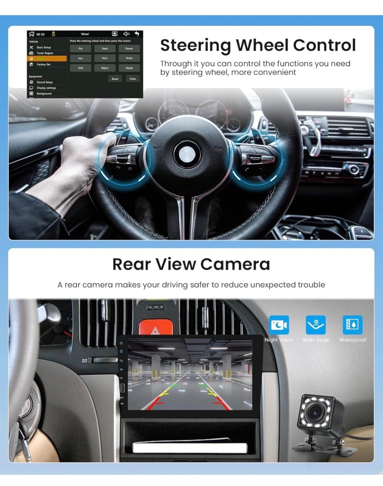 Rimoody 9 Inch Single Din Car Stereo with Wireless Carplaycarplay screen for car