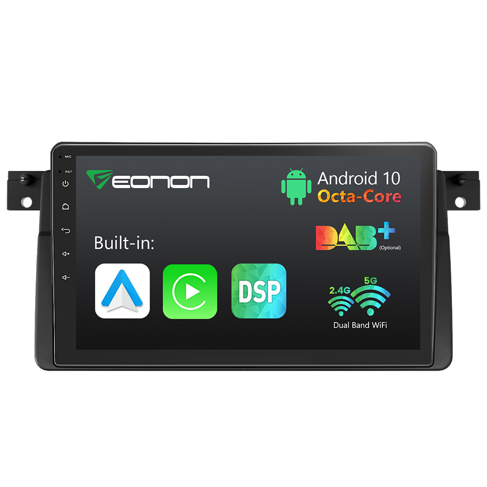 Eonon Android 9″ IPS Car Radio GPS CAN Bus Stereo For BMW E46 320 330 323 325 M3