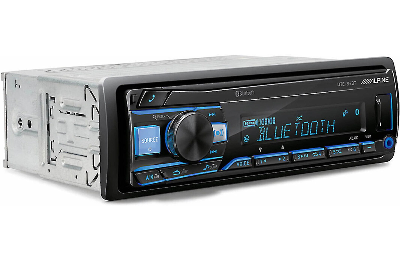 UTE-83BT Alpine Advanced Mech-Less Digital Media Receiver Head Unit Single-Din