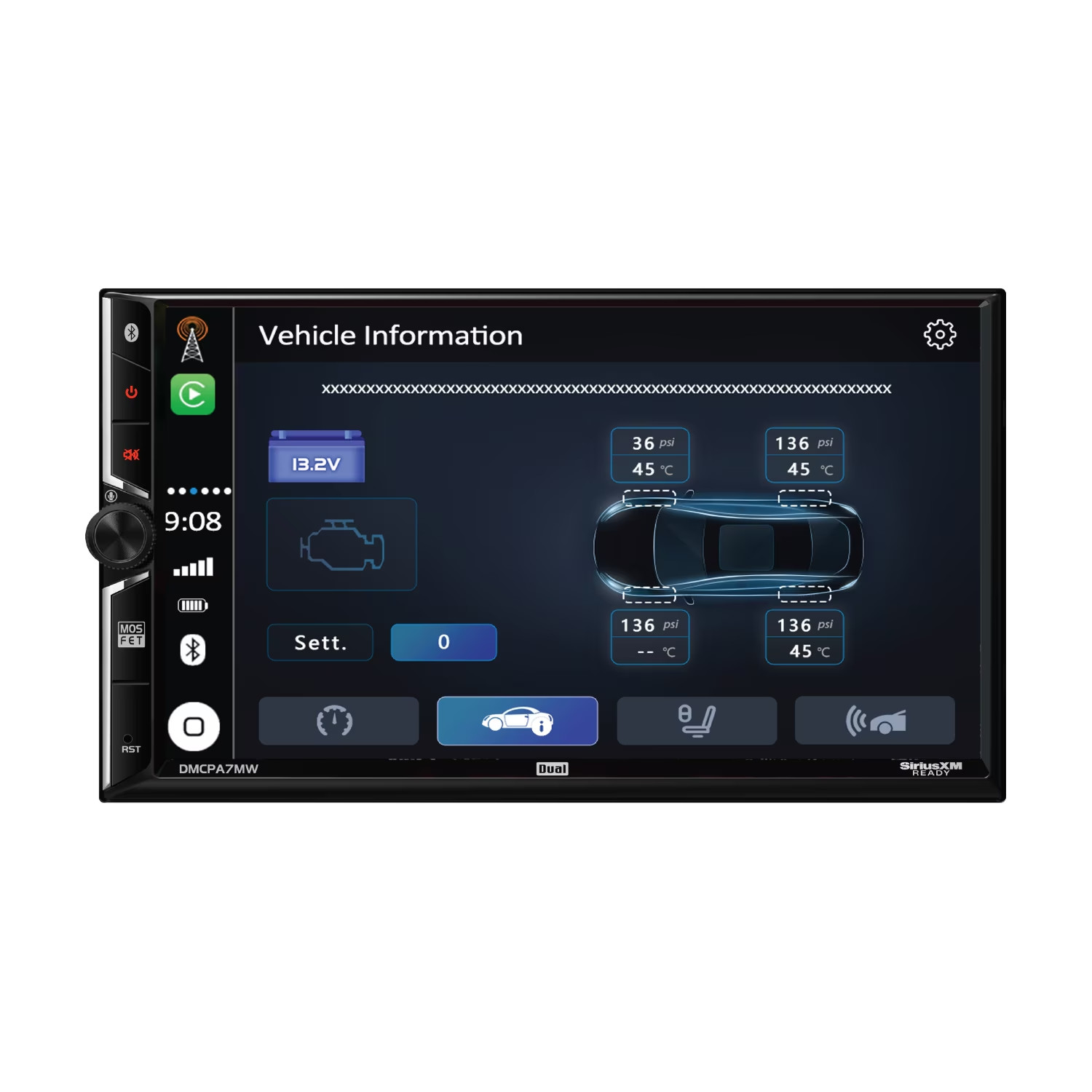 Dual Electronics 7″ Touchscreen Car Stereo Receiver with Wired/Wireless Apple Ca