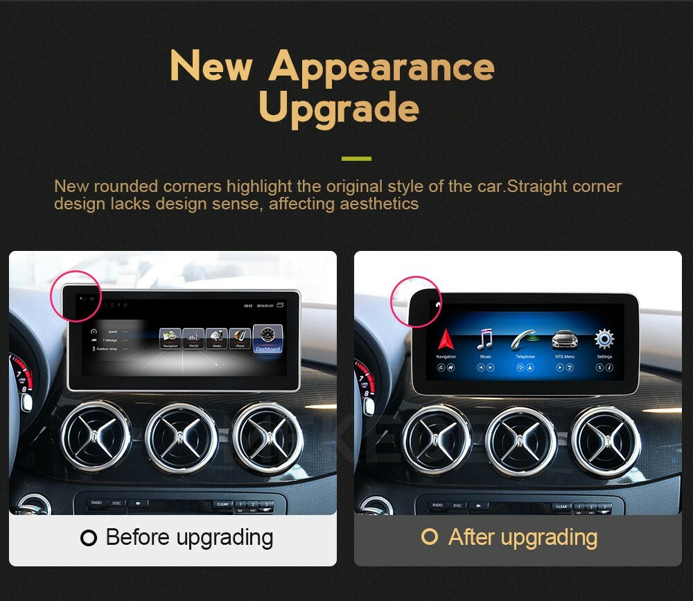 Android Car Gps Navigation 8.4″ For Mercedes Benz Ml Gl 11~19 8+128g Wifi Audio