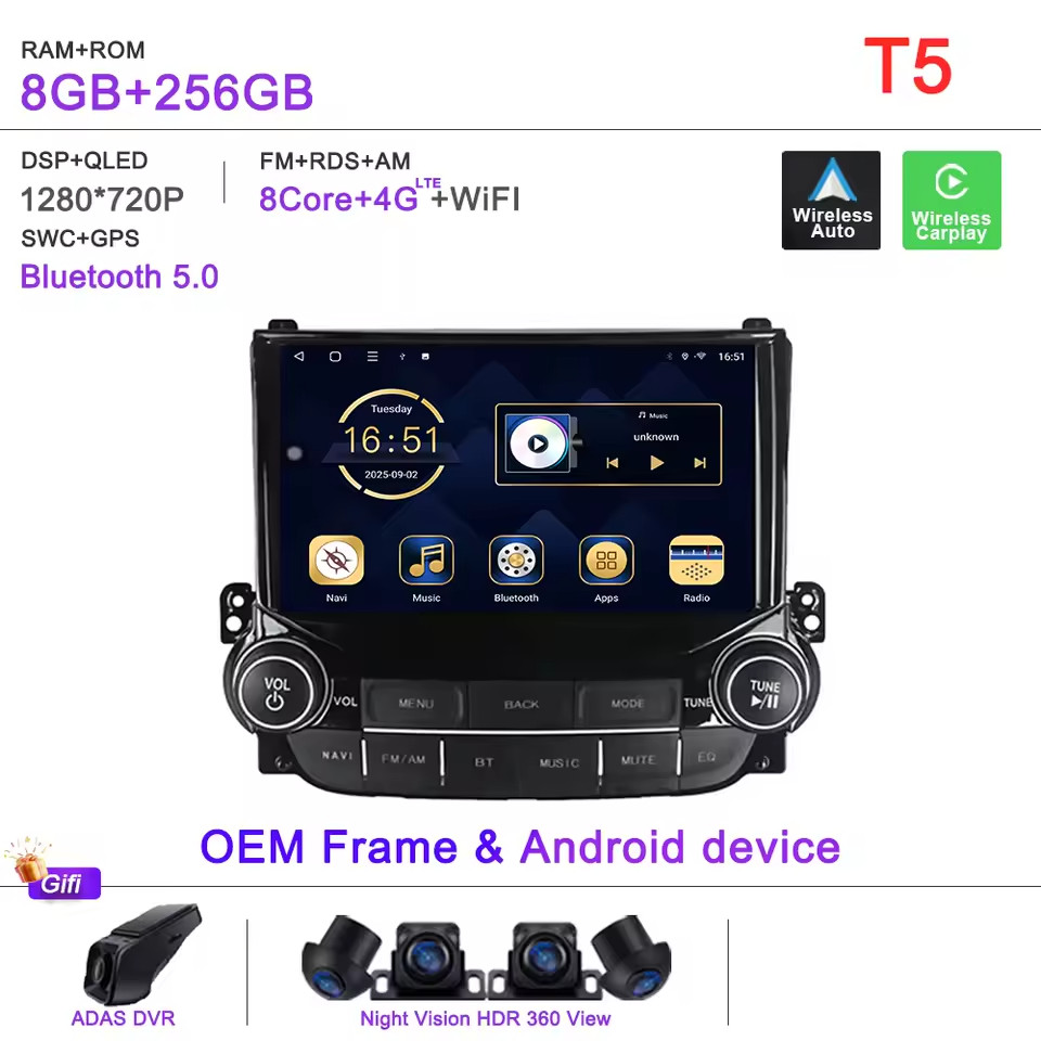 car mp5-player touch screen for Chevrolet Malibu 2015