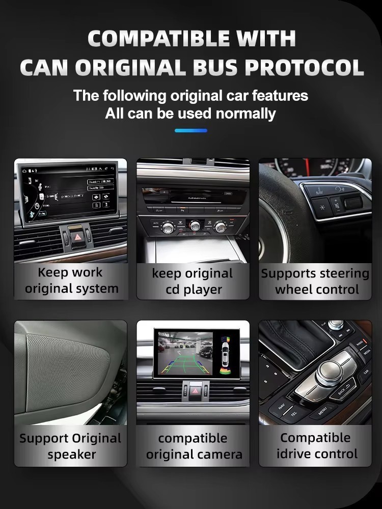 For Audi A6 A7 C7 MMI 2012-2018 Android Car Stereo Radio Apple Carplay GPS Maps