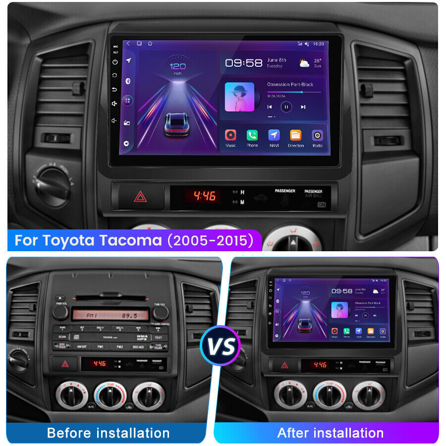 JBL For TOYOTA TACOMA 2005-2013 9″inch CarPlay Android Car Stereo Radio WiFi GPS