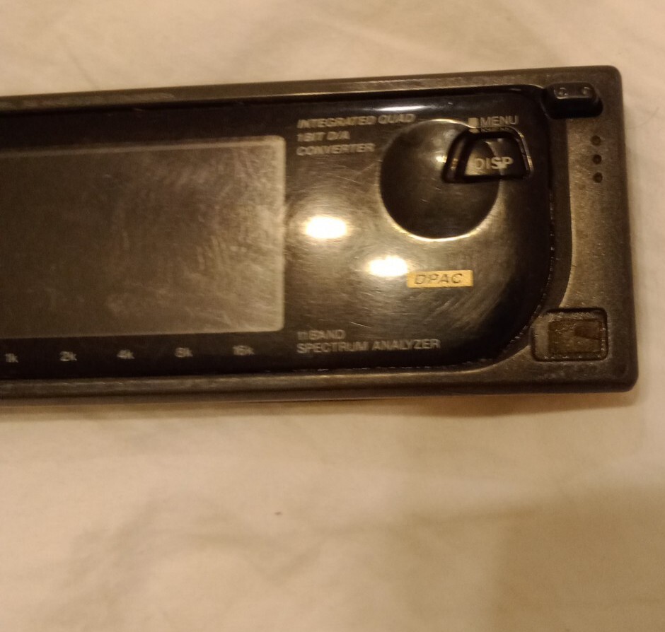 Kenwood CD Player Spectrum Analyzer KDC-D300 FACEPLATE Only (Used).