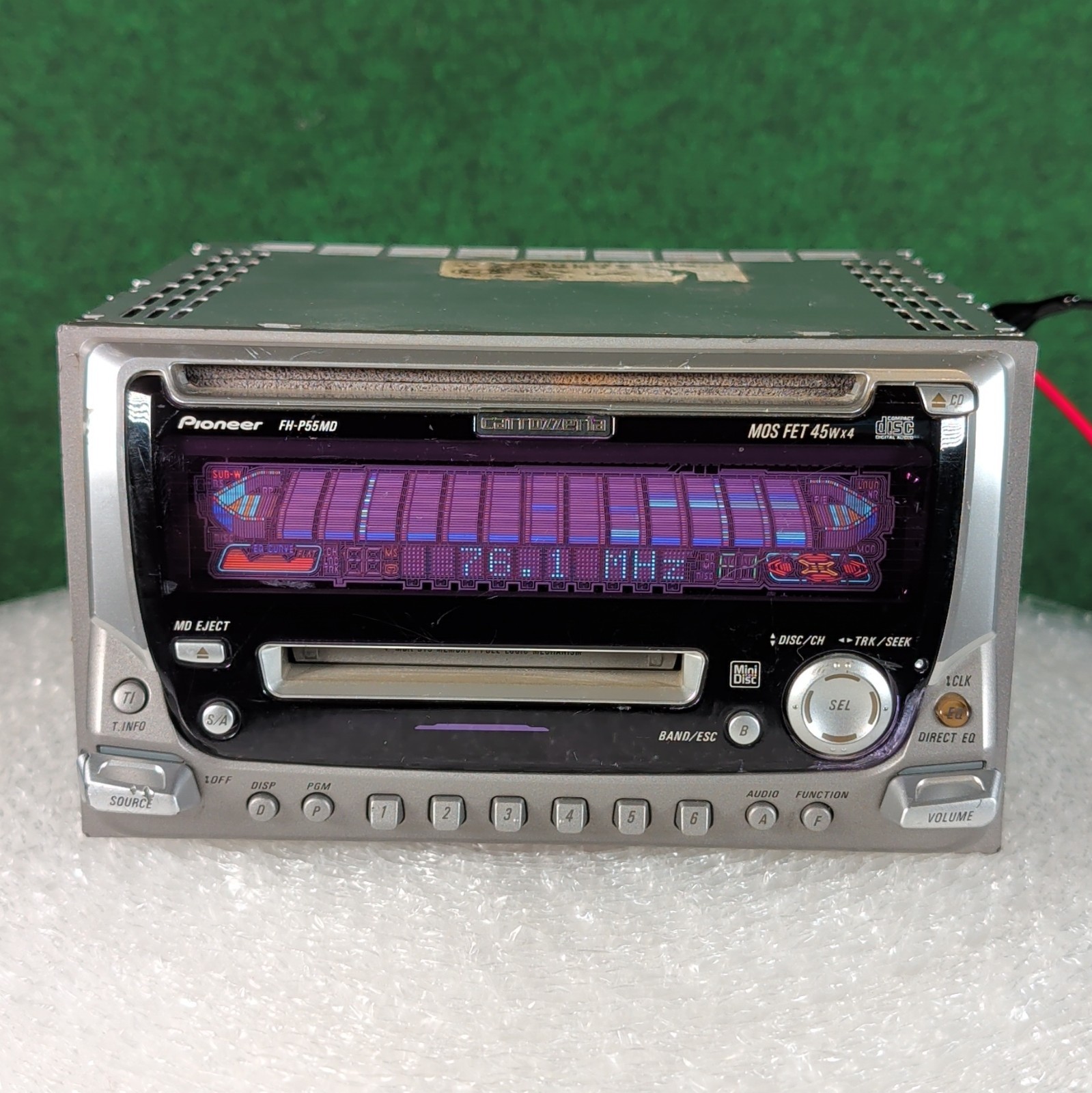 Pioneer Carrozzeria FH-P55MD 2DIN CD MD Player Tested see the pictures