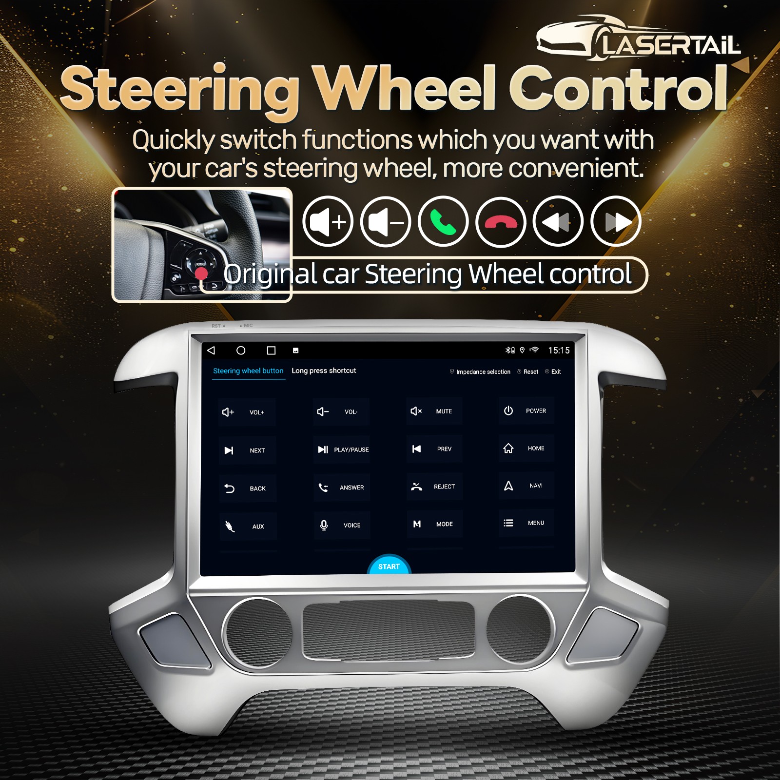 13.1″ Car Stereo Carplay for Chevy Silverado GMC Sierra 1500 2500 3500 2014-2018
