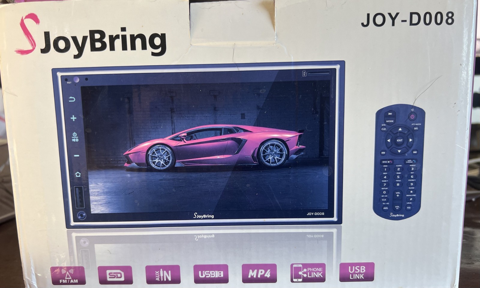 New JoyBring JOY-D008 Double DIN 7″ HD Touchscreen Car Stereo