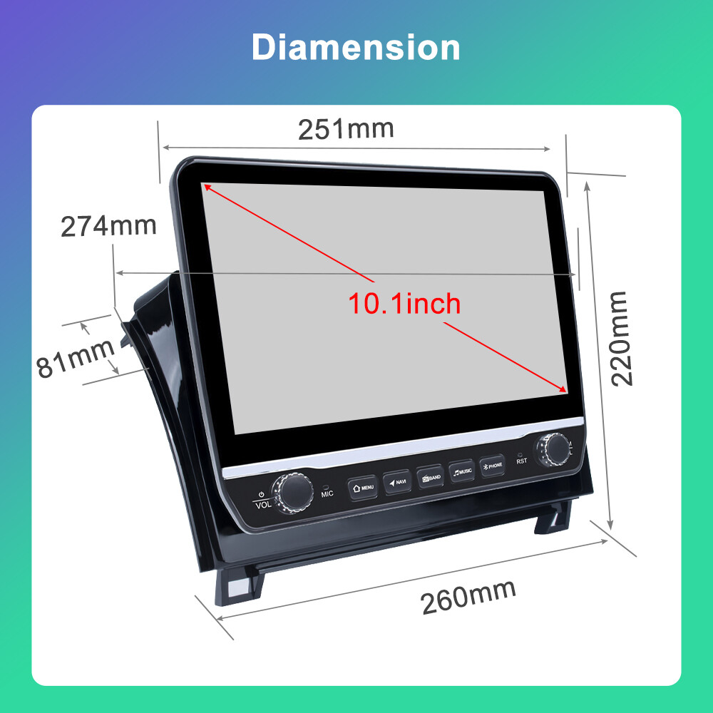 For Toyota Tundra 07-13 Sequoia 08-18 Android 13 CarPlay Car Stereo Radio GPS FM
