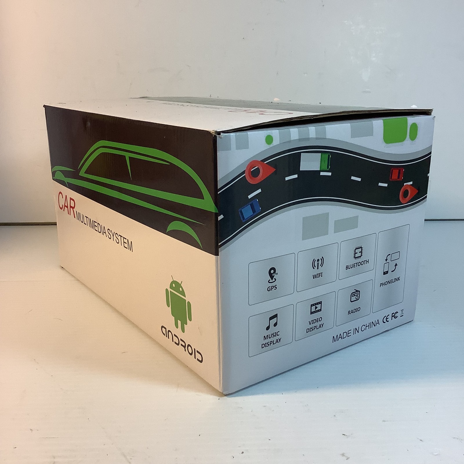 CEFC 9-Inch Single DIN Car Media Player – Android Touchscreen, Wireless CarPlay