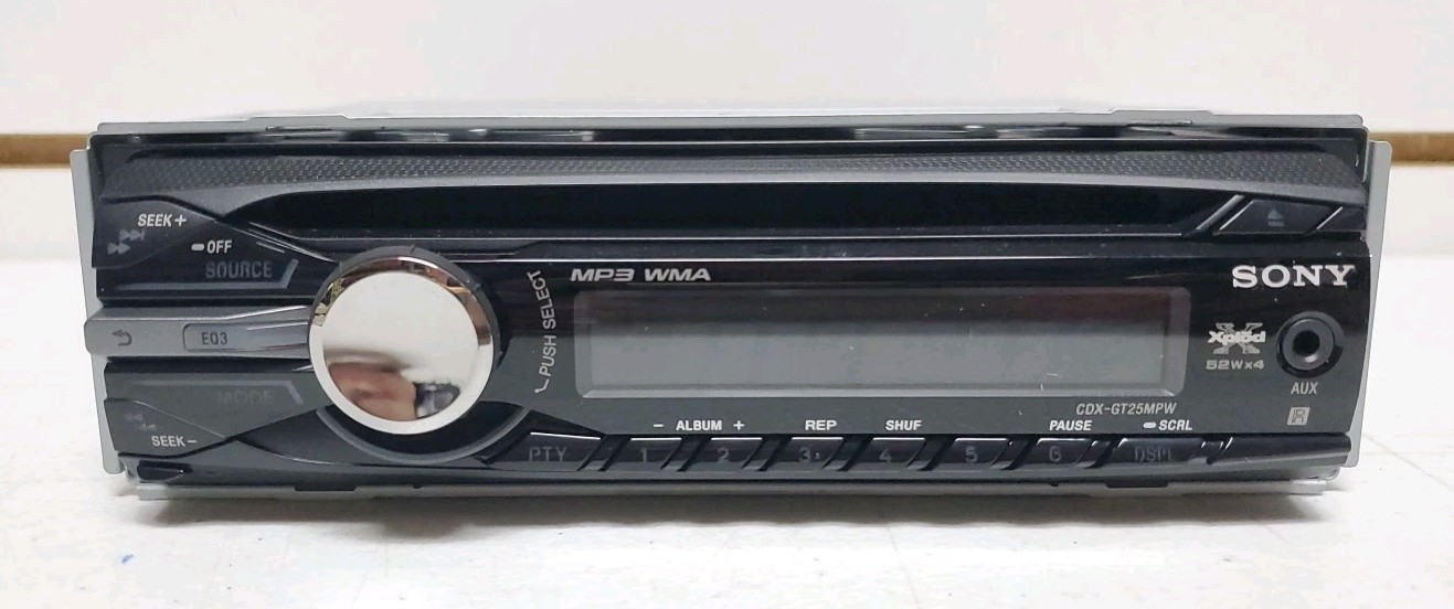 Sony Xplod (CDX-GT25MPW) Car FM/AM Stereo, CD Player & MP3 – Tested, Pre-Owned