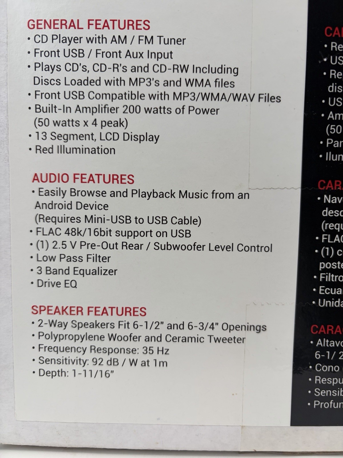 NEW SEALED~KENWOOD CD CAR STEREO 2 WAY 6.5” SPEAKERS ANDROID MUSIC PLAY PKG-125
