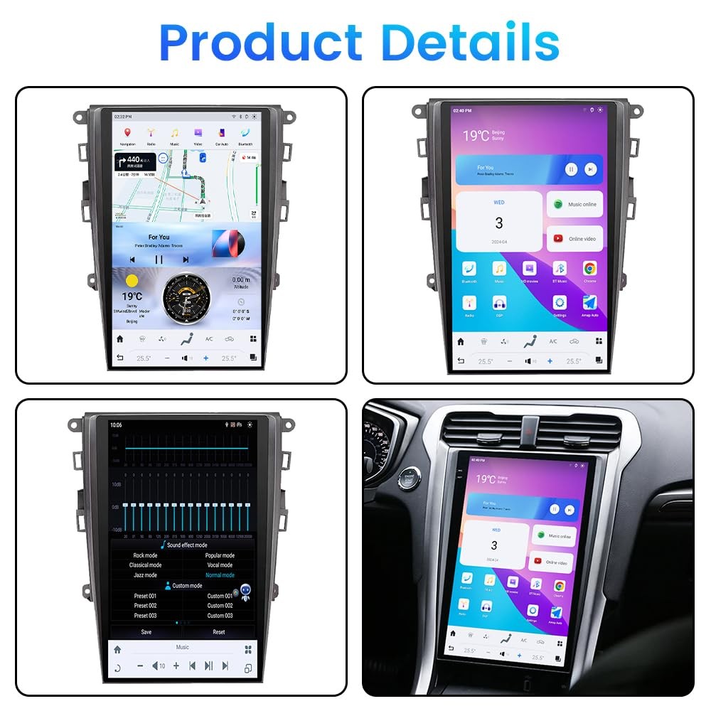 For Ford Mondeo Fusion 2013~2020 Car GPS radio Navigation Stereo 4G+64GB Carplay