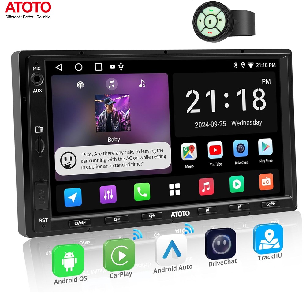 ATOTO A5L 7in Android Car Stereo GPS GenAI NAVI Radio 24B-EQ DSP Remote Control