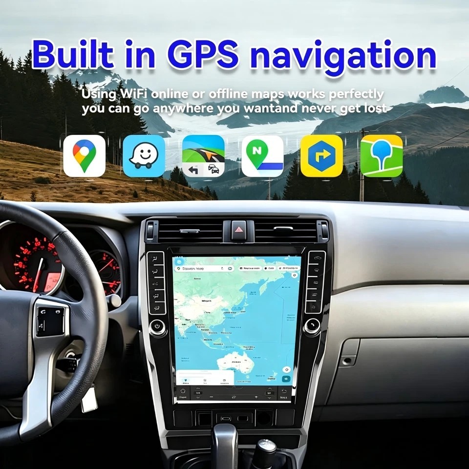 16.2″Car GPS Player For Toyota 4runner 2009-2023 Stereo Radio Navi Audio 12+256G