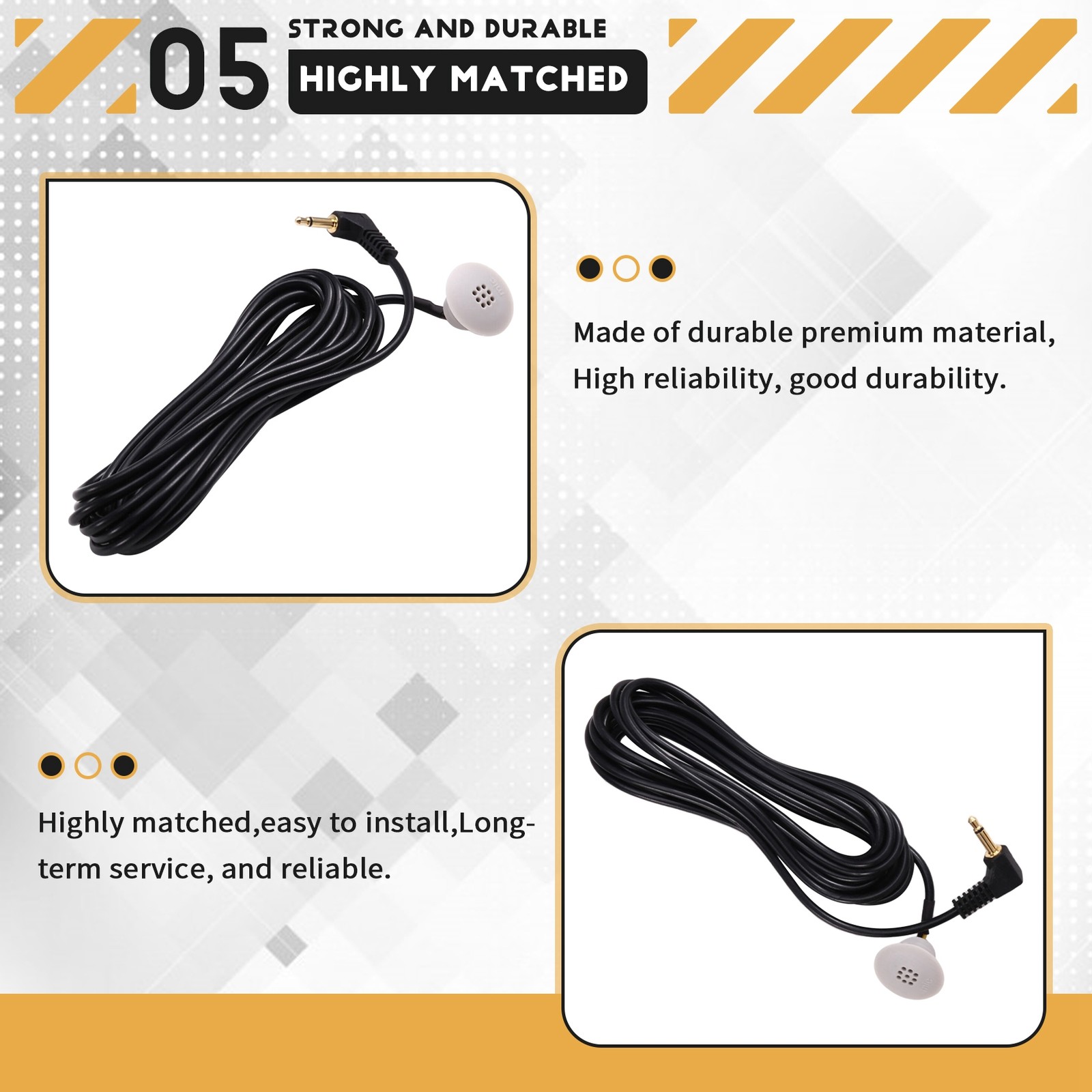 3.5mm Car Radio HandsFree External Bluetooth Microphone for Sportage4138