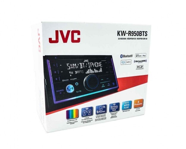 JVC KW-R950BTS 2-DIN CD Receiver w/ Bluetooth/ USB/ SiriusXM/ Alexa/ Remote App