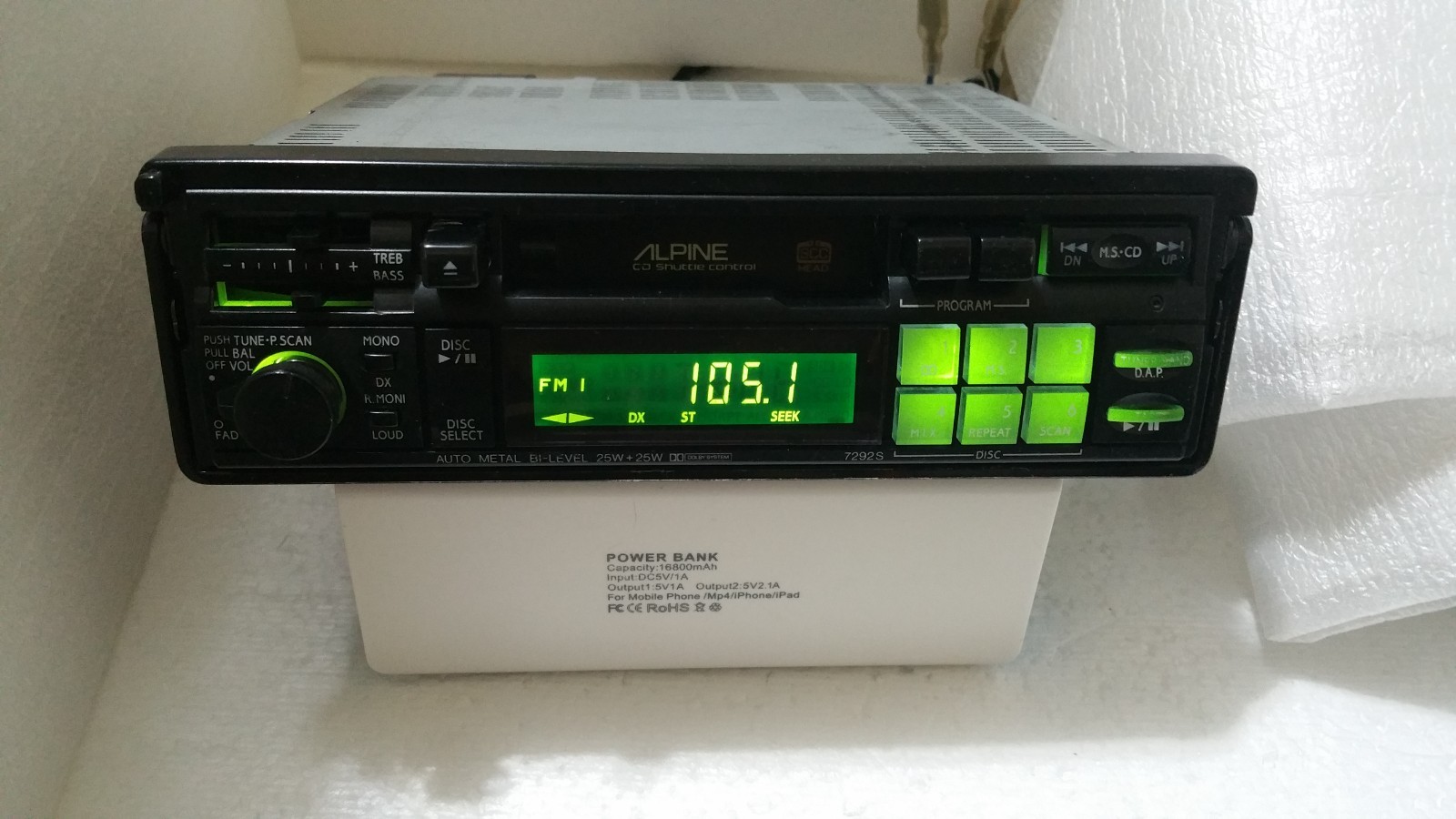 Vintage Alpine Head Unit Car Radio Cassette Player Tape Old School BMW E30 E36