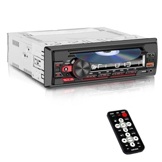Single Din Car Stereo with CD/DVD Bluetooth Player – Single DIN Car CAR-DVDA