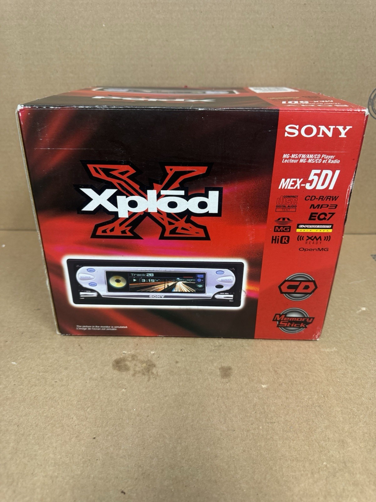 Sony MEX-5DI CD Player/Mp3 In-Dash Receiver with Remote and Manual New Open Box