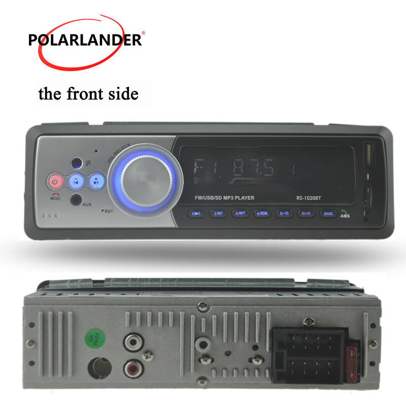 Car Audio Stereo 1 DIN Bluetooth ＋Microphone USB SD MMC Card Reader FM Receiver