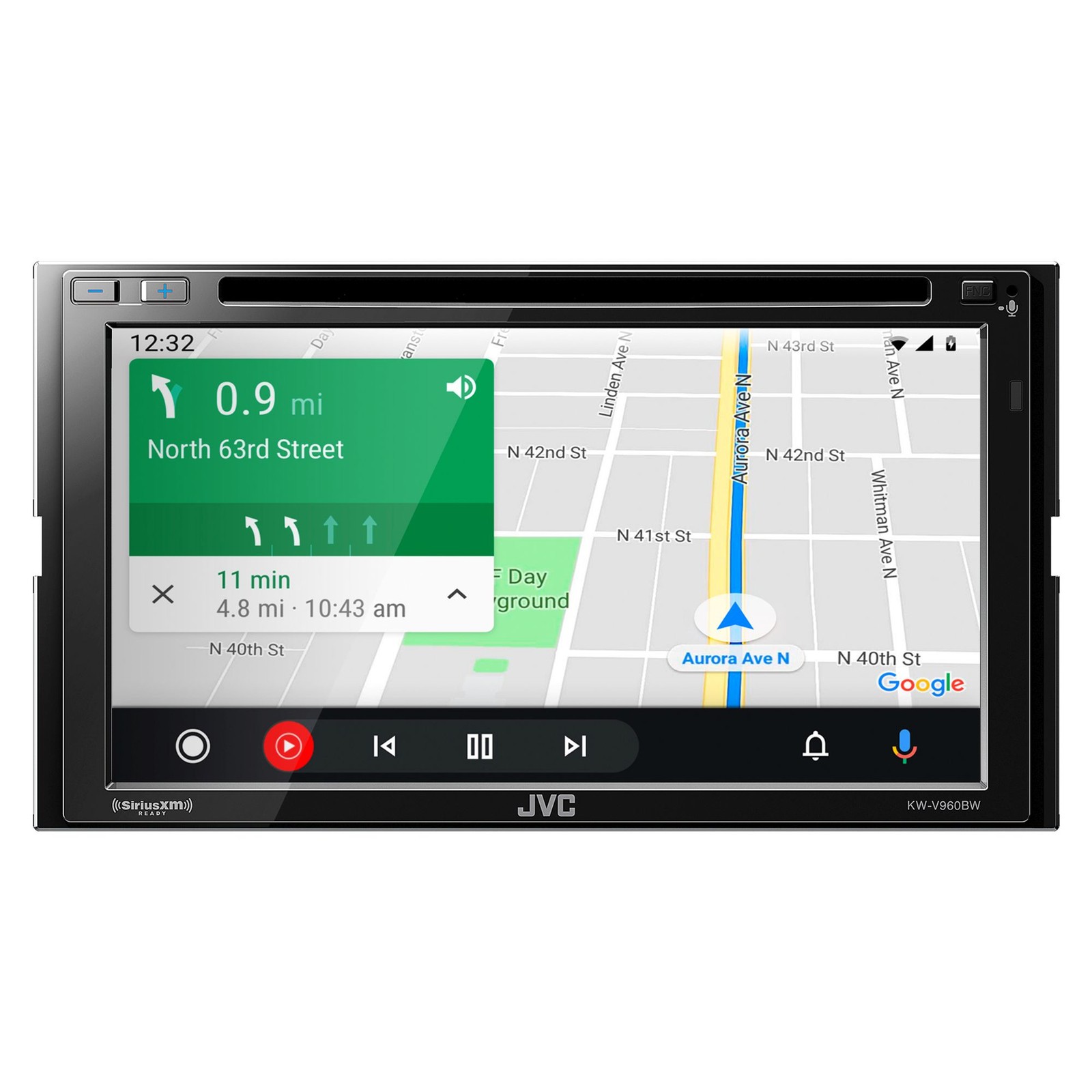 JVC KW-V960BW Wireless CarPlay, Wireless Android Auto, CD/DVD AV Receiver