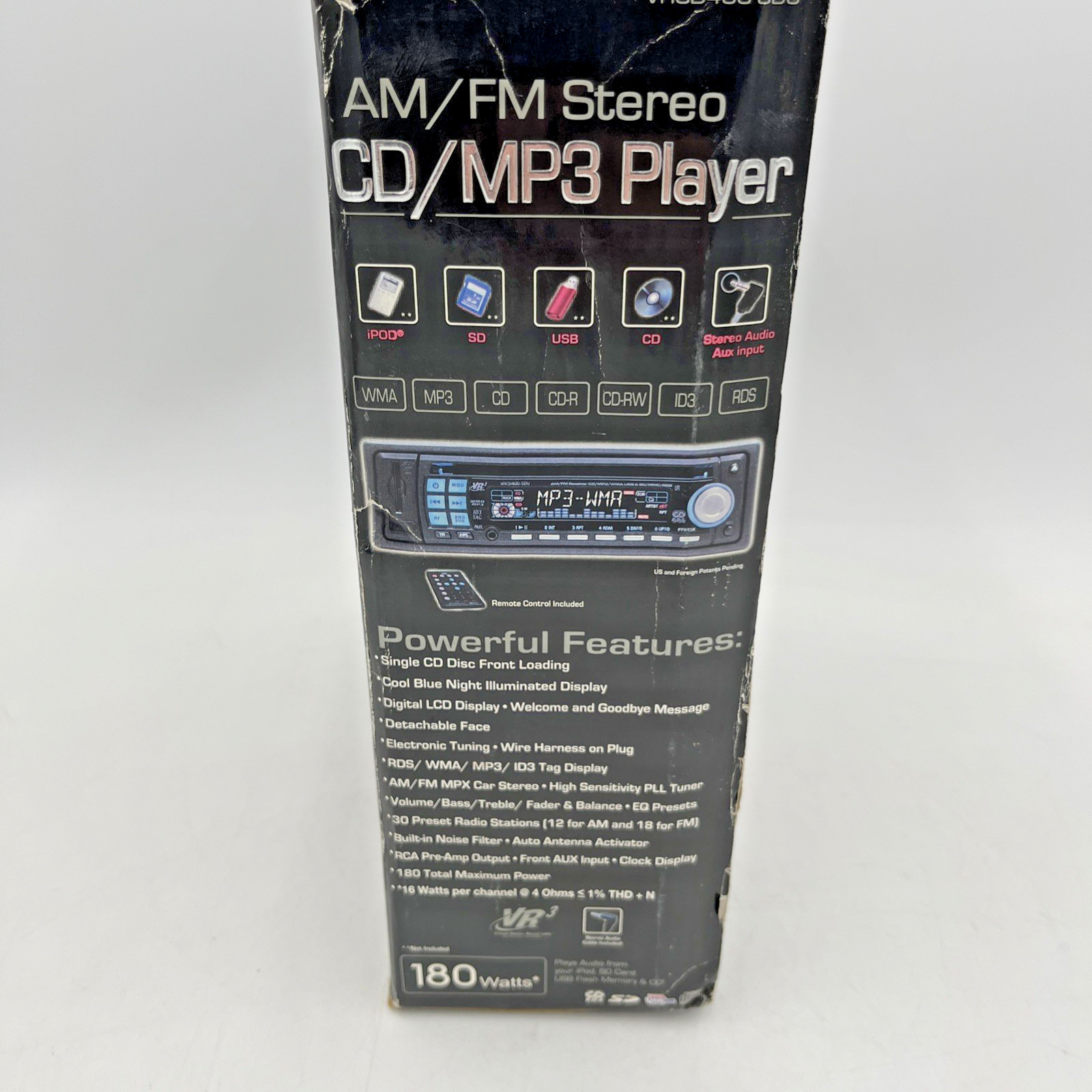 The Roadmaster VR3 AM/FM Stereo CD/MP3 Player, model VRCD400SDU NEW! Never Used