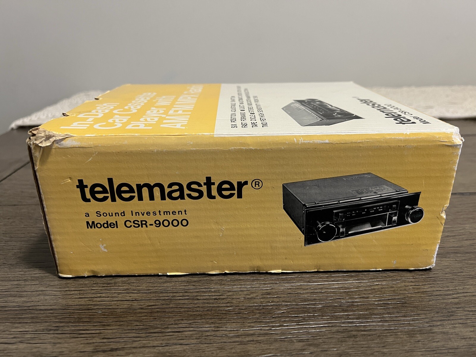 Telemaster CSR-9000 1970s Retro Vintage Car Casette Player AM/FM/MPX Radio