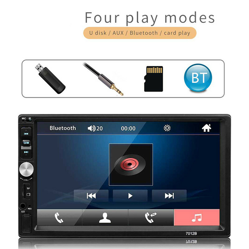 Car MP5 Player Stereo FM Radio Screen AUX USB 2.0 Handfree Audio Multimidia MP5