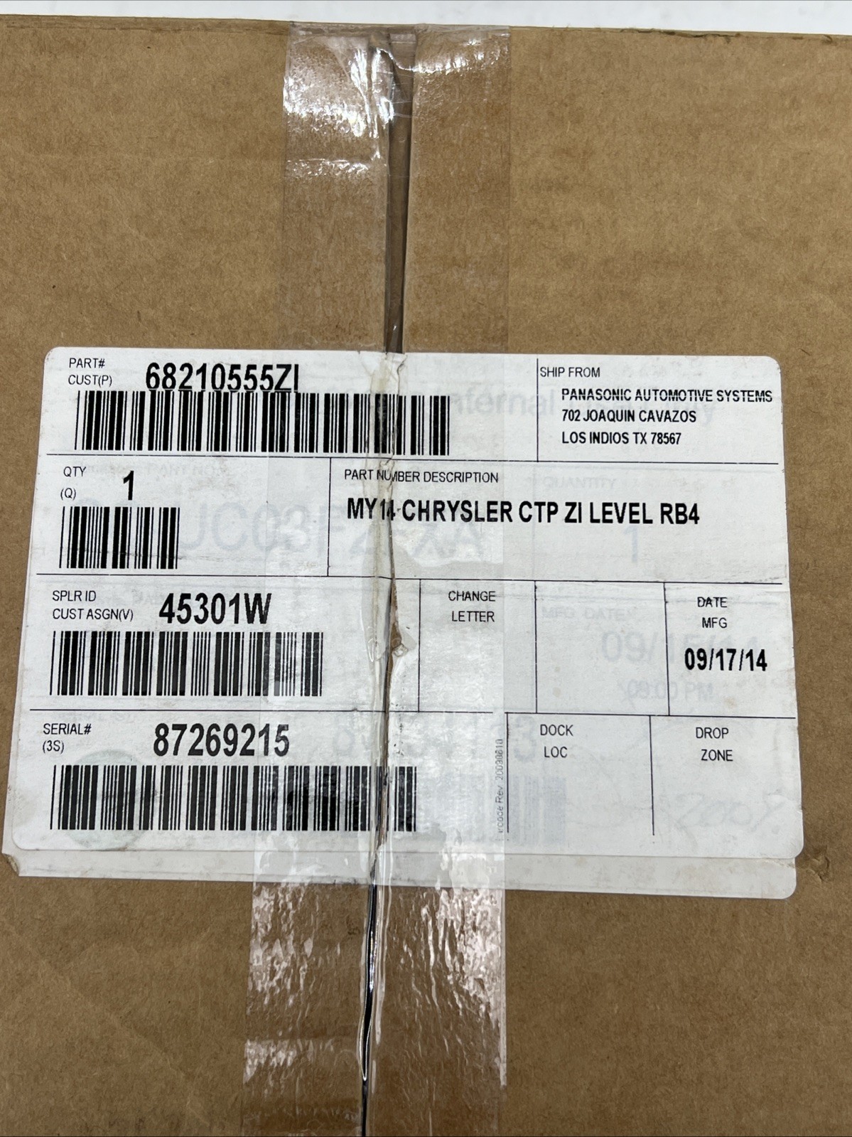 Genuine Mopar 68210555Zi, 68210555An Radio Module New Old Stock Nib