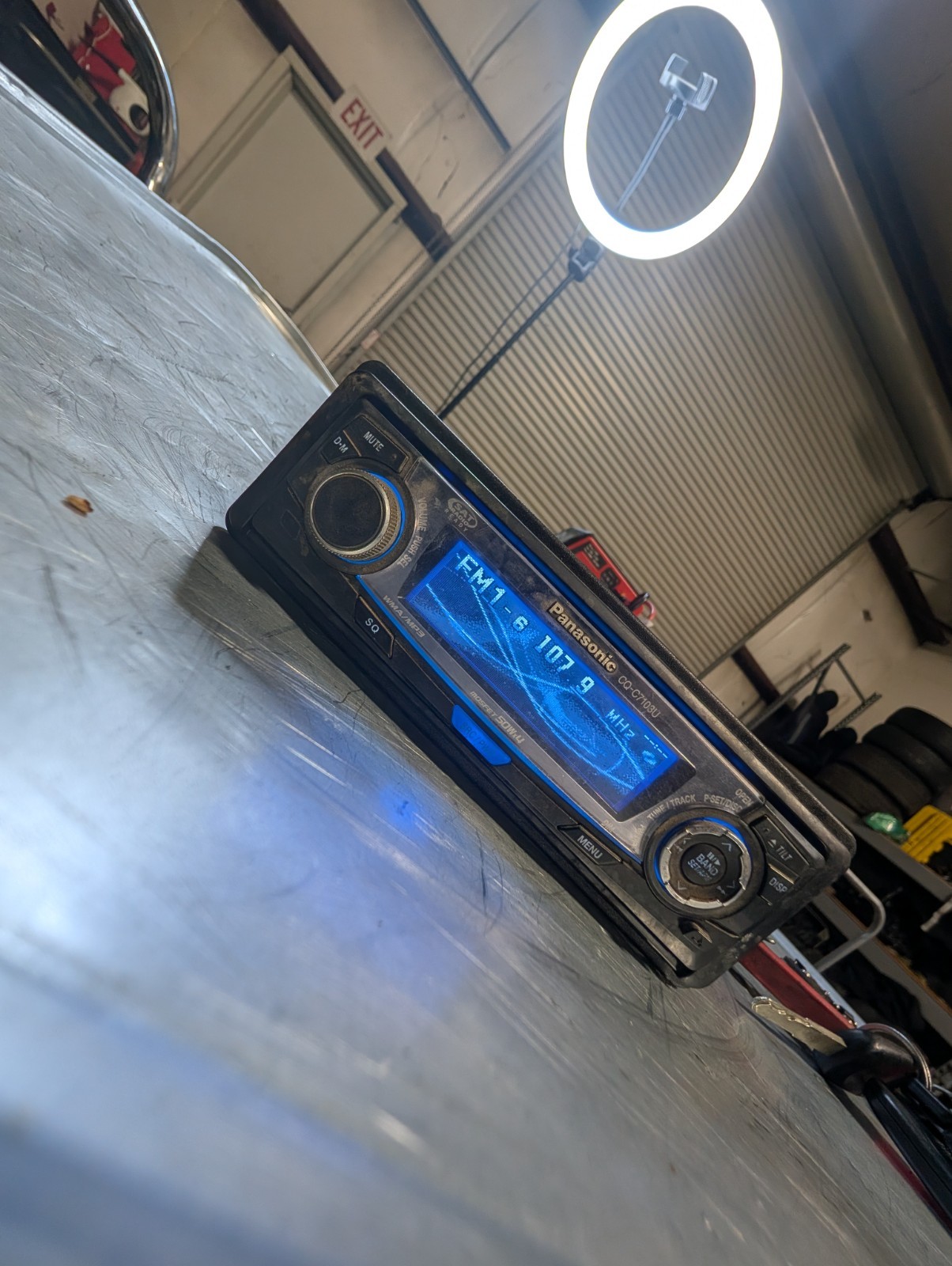🔥RARE Panisonic CQ C7103U car stereo deck Graphics Display, Needs Repair