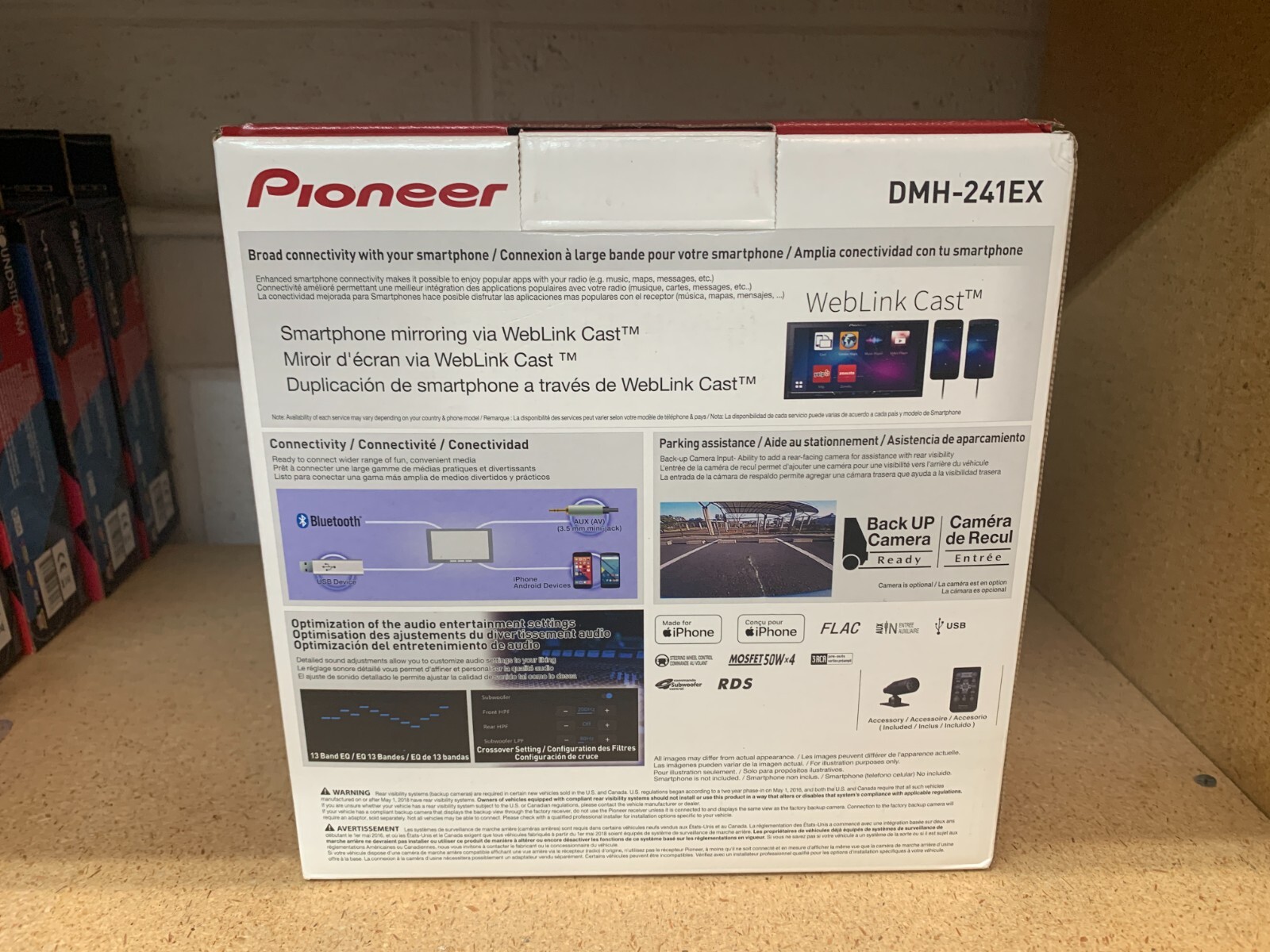 Pioneer DMH-241EX 6.2″ Digital Multimedia Receiver with Built-in Bluetooth