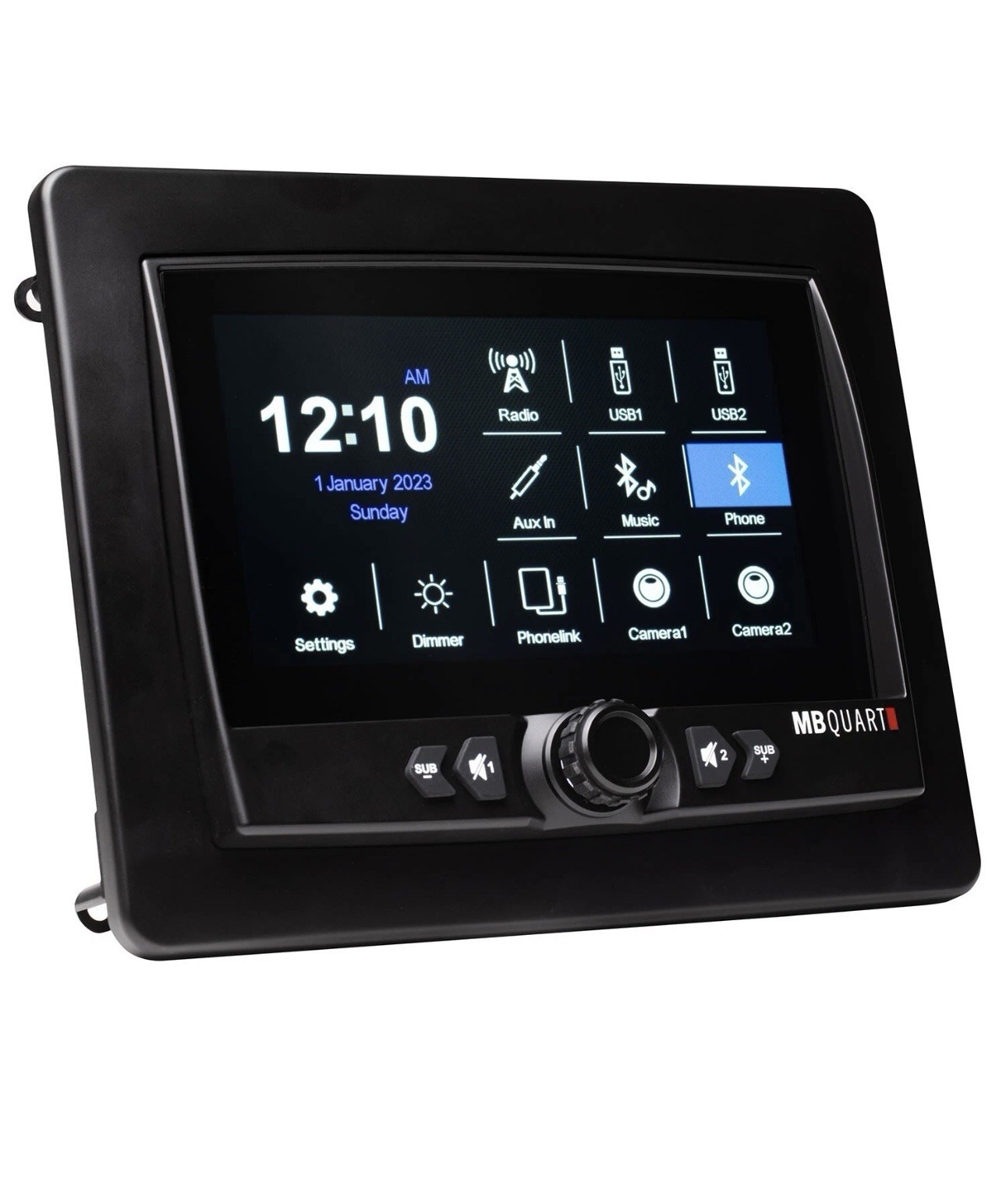 MB QUART GMR7V1 7-Inch Waterproof Touchscreen Apple®CarPlay Source Unit