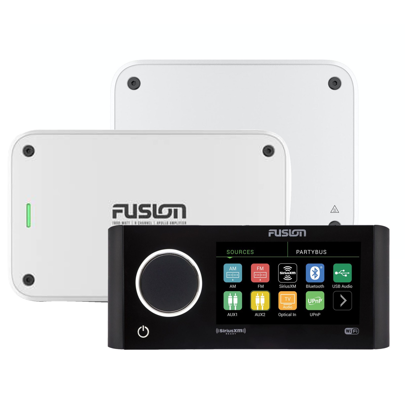 Fusion MS-RA770 Apollo Marine Entertainment System + 6/4 Channel Amps