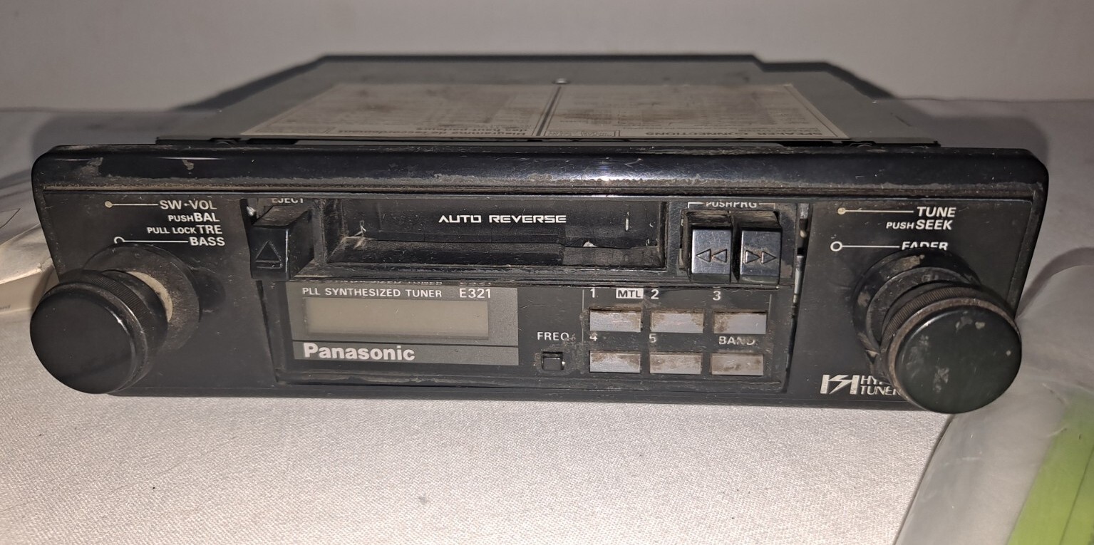 Vintage Old PANASONIC CQ-e321e Radio Cassette Player Stereo Deck Shaft Knob