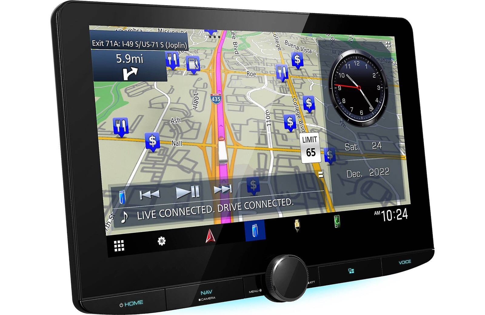 Kenwood DNR1008RVS Digital multimedia receiver with built-in navigation