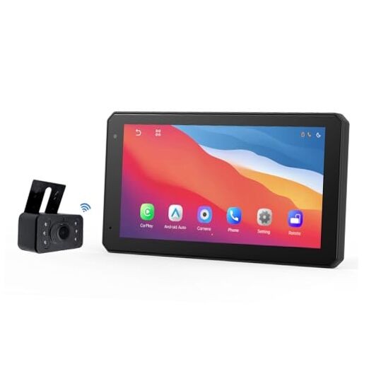 6.1 Inch Portable Car Screen, Wireless & Wired CarPlay Android Auto, 1080P
