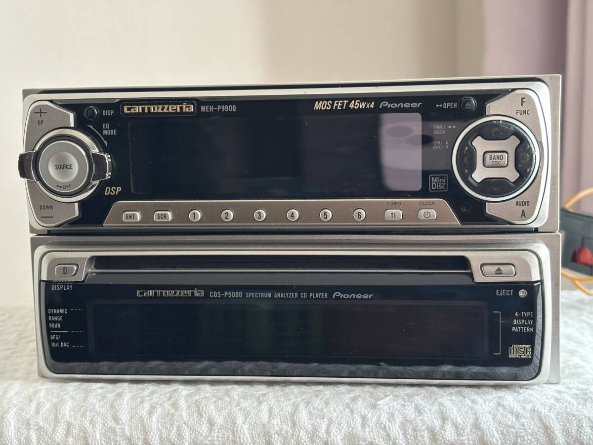 Pioneer Carrozzeria MEH-P9900 CDS-P5000 2DIN Car Audio CD MD Player Equalizer
