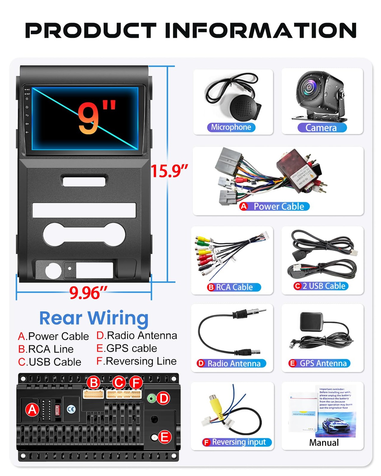 for Ford F150 2009-2014 4G+64G Car Radio 8-core, 9 Inch IPS Touch Screen Car …