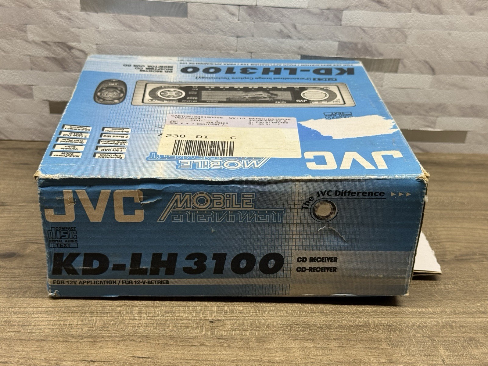 *RARE* NEW -JVC KD-LH3100 CD Receiver CD-R/RW/MP3 Playback Open Box *NO REMOTE*