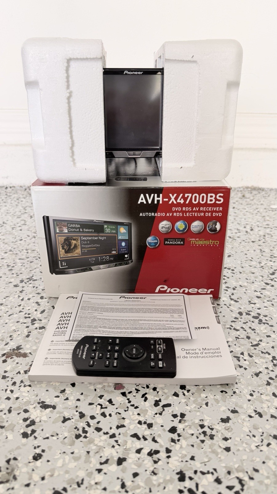 Pioneer AVH-X4700BS 2 DIN In-Dash DVD Player Receiver w/ Bluetooth