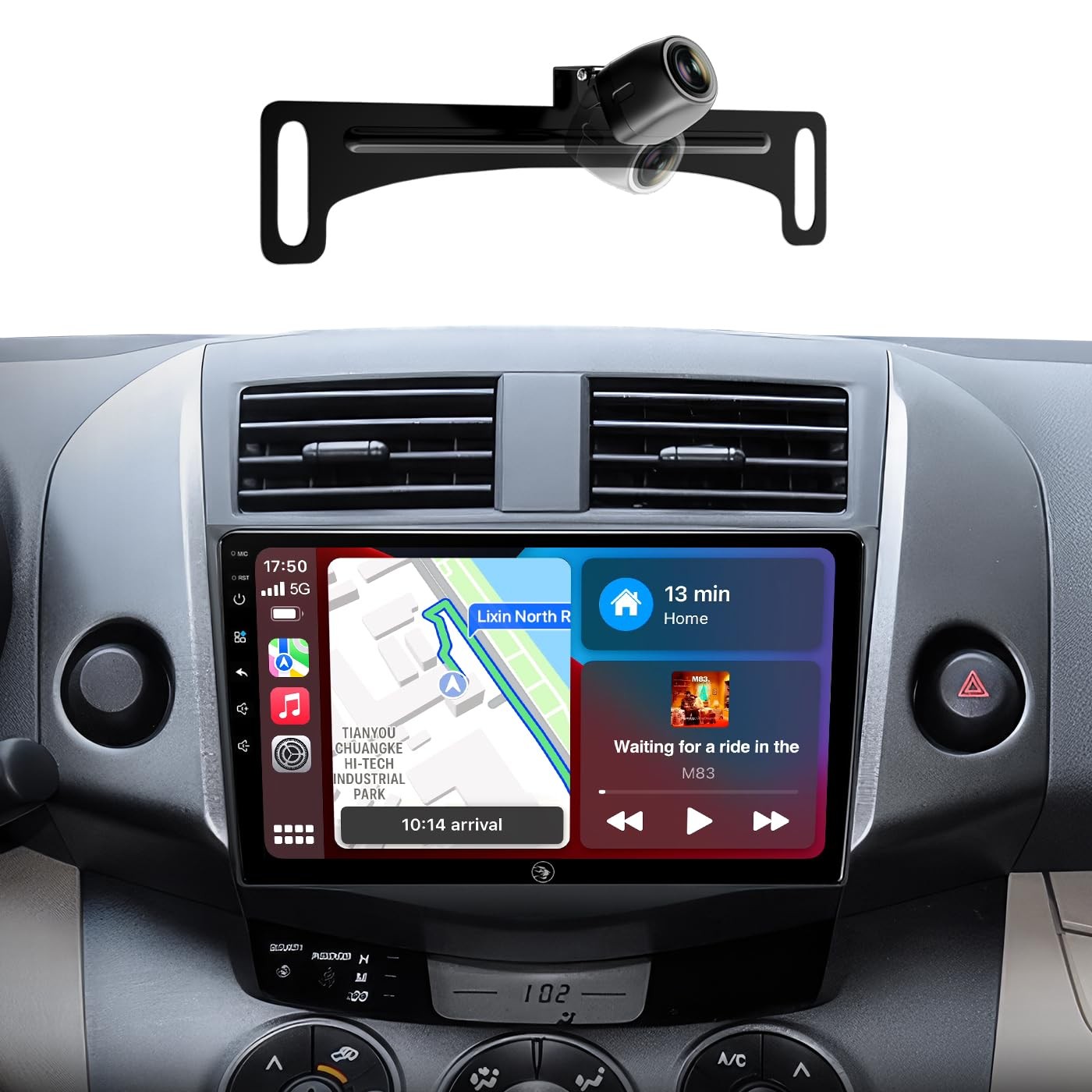 9″ Touchscreen Wireless Carplay & Android Auto Stereo for 2006-2011 Toyota RAV4
