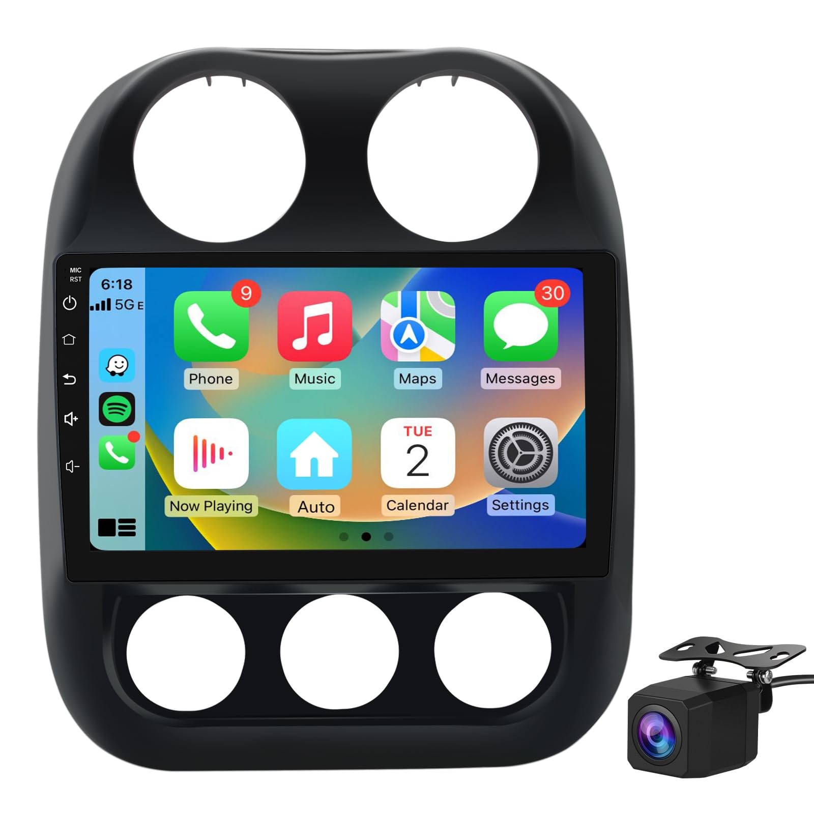 Car Radio Stereo Carplay For 2010-2016 Jeep Compass 4+64G 10in Car Stereo