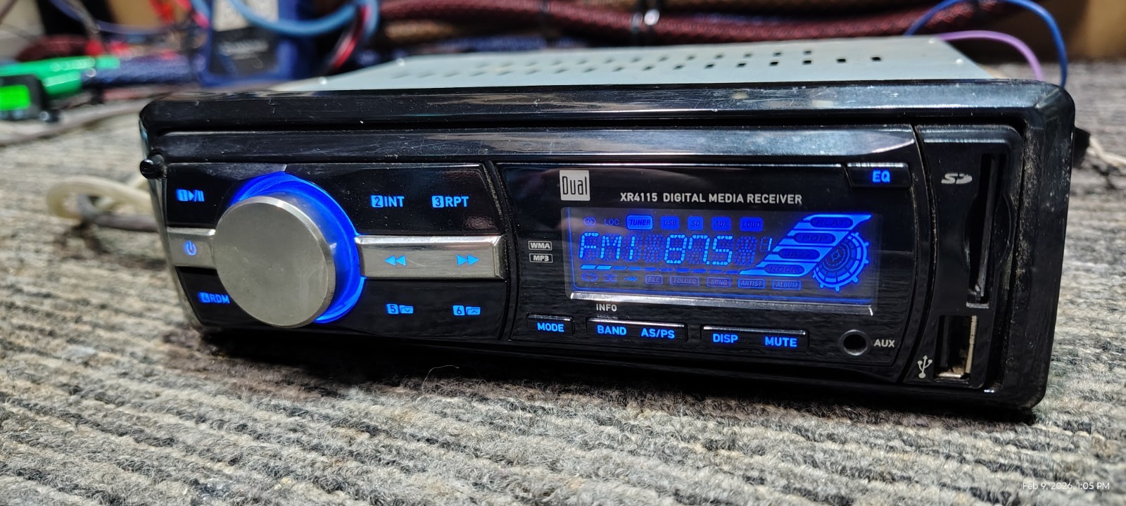 Dual Electronics XR4115 Digital Media Receiver (No CD)/MP3/USB In Dash Receiver