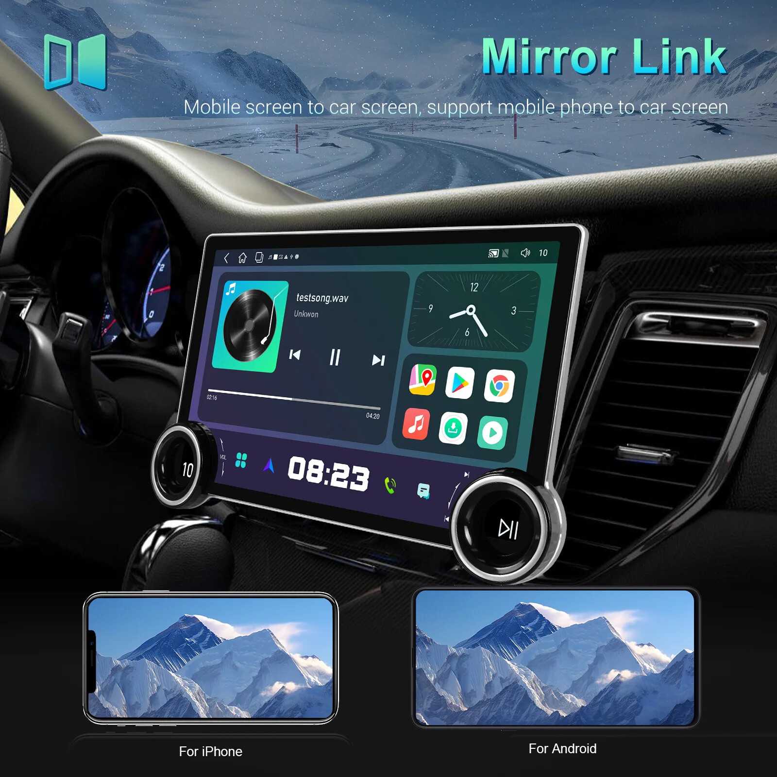 10.1 Inch Double-knob DSP RDS Car Play Radio Stereo DVD Multimedia Player