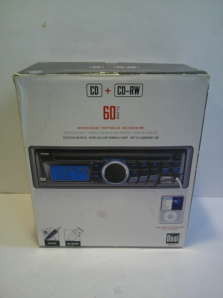 Dual XD1222 AM/FM/CD-RW Car Stereo Brand New Audio Never Installed