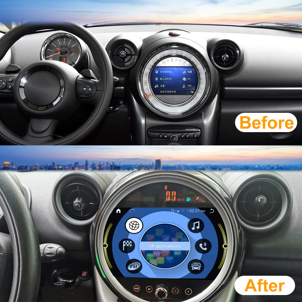 9″ Car Multimedia Player GPS Navigation for BMW Mini Cooper R60 2011-2016 Auto