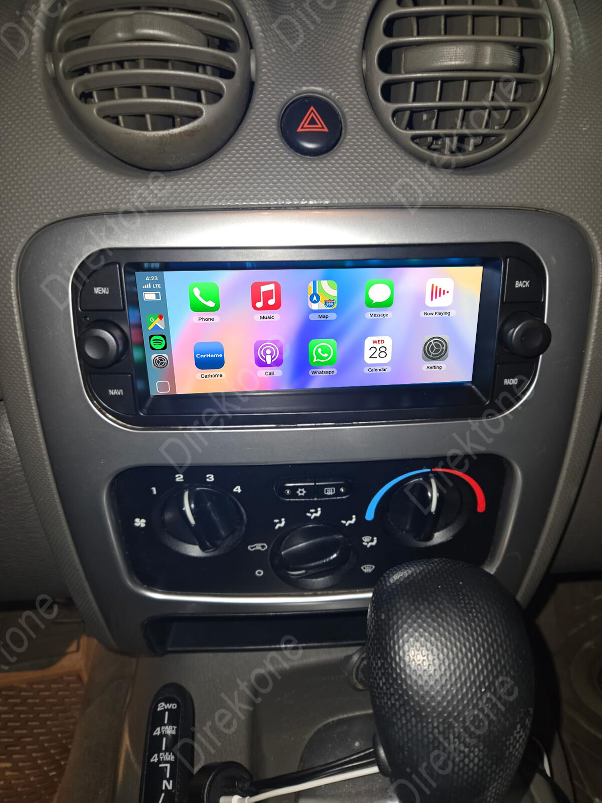 64G For 2002-2007 Jeep Liberty KJ Android 14 Car Radio Carplay GPS SWC Head Unit
