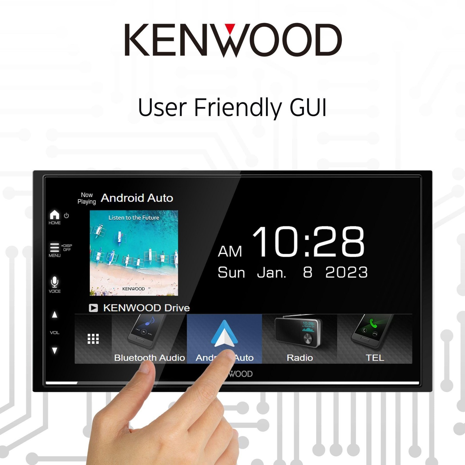KENWOOD DMX8709S 6.8″ Car Stereo + SiriusXM SXV300 Tuner Bundle – 2 Pcs