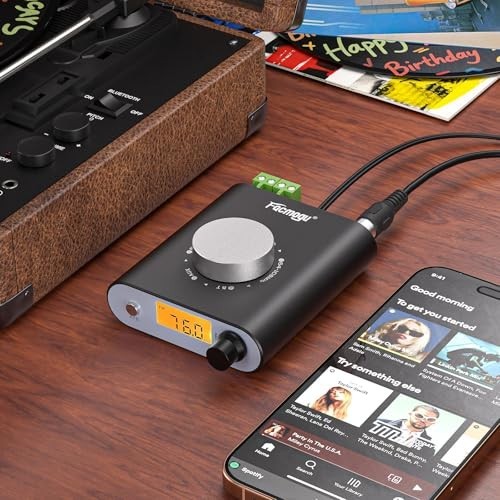 Professional FM Radio Receiver with Bluetooth & AUX, 33ft Adjustable Antenna